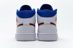 Air Jordαn 1's Mid White Red Royal BQ6472-164