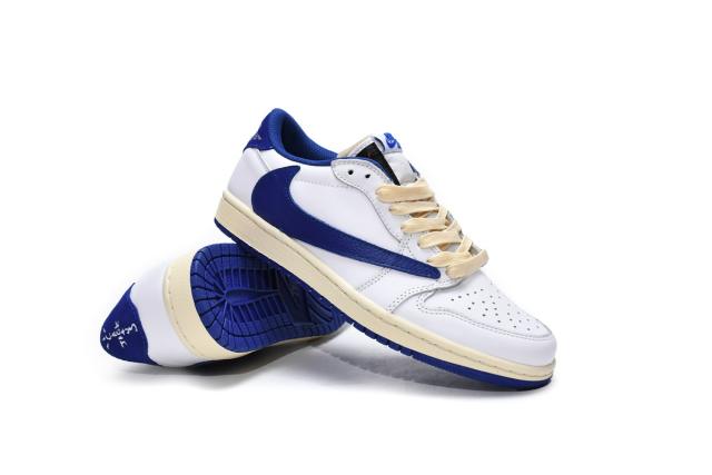 Travis Scott x Air Jordαn 1's Blue Bottom Barb DM9868-218