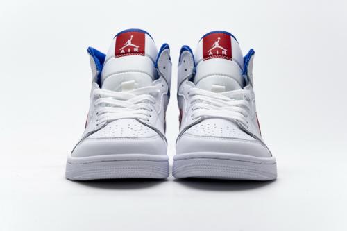 Air Jordαn 1's Mid White Red Royal BQ6472-164