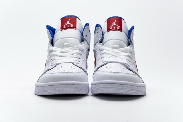 Air Jordαn 1's Mid White Red Royal BQ6472-164