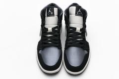 Air Jordαn 1's Mid Satin Grey Toe 852542-011