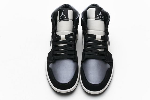 Air Jordαn 1's Mid Satin Grey Toe 852542-011