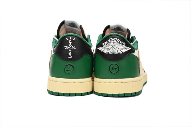 Air Jordαn 1's Travis Scott Black Green Barb DM7866-128