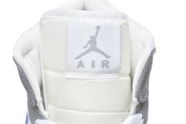 Air Jordαn 1's Mid Wolf Grey Aluminum BQ6472-105