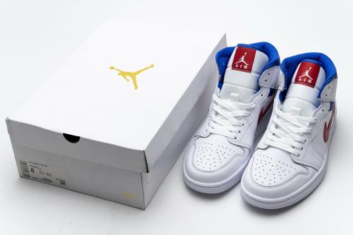 Air Jordαn 1's Mid White Red Royal BQ6472-164