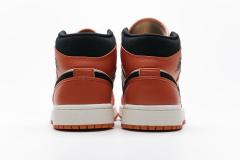Air Jordαn 1's Mid Team Orange Black 852542-800