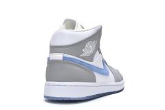 Air Jordαn 1's Mid Wolf Grey Aluminum BQ6472-105