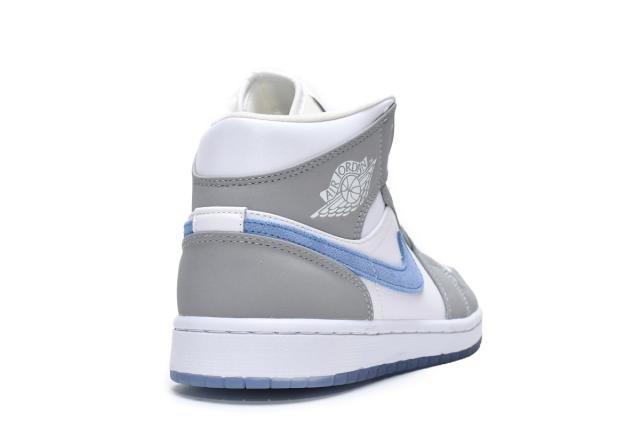 Air Jordαn 1's Mid Wolf Grey Aluminum BQ6472-105