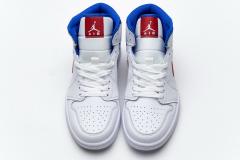 Air Jordαn 1's Mid White Red Royal BQ6472-164