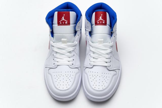 Air Jordαn 1's Mid White Red Royal BQ6472-164