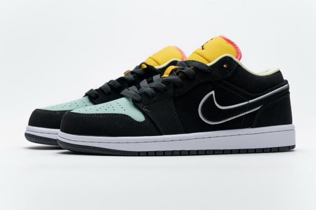 Jordαn 1's Black Aurora Green Laser Orange CK3022-013