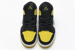 Air Jordαn 1's Mid Yellow Toe Black 852542-071