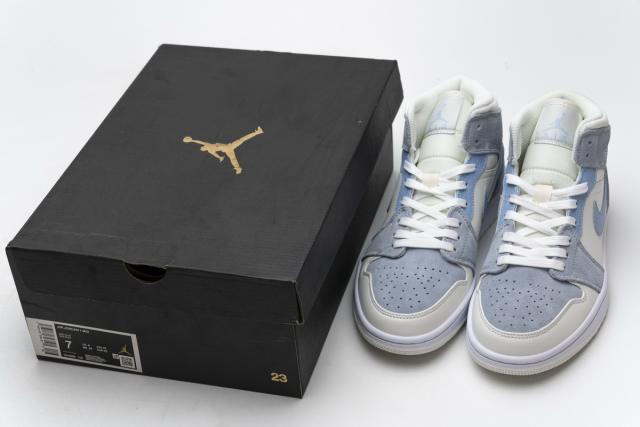 Air Jordαn 1's Mid Mixed Textures Blue DA4666-100