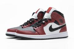 Air Jordαn 1's Mid Chicago Black Toe 554725-069