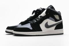Air Jordαn 1's Mid Satin Grey Toe 852542-011