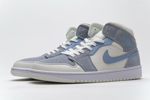 Air Jordαn 1's Mid Mixed Textures Blue DA4666-100