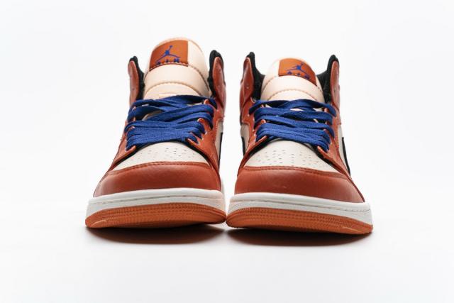 Air Jordαn 1's Mid Team Orange Black 852542-800
