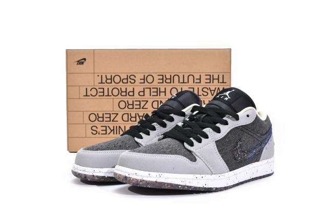 Air Jordαn 1's Crater Black Grey DM4657-001
