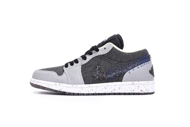 Air Jordαn 1's Crater Black Grey DM4657-001