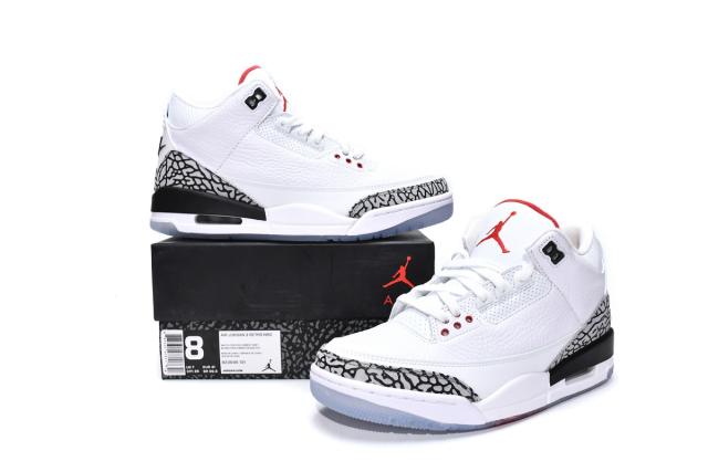 Air Jordαn 3's Retro Free Throw Line White Cement 923096-101