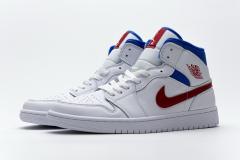 Air Jordαn 1's Mid White Red Royal BQ6472-164