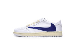 Air Jordαn 1's Low Travis Scott White Blue DM6839-186