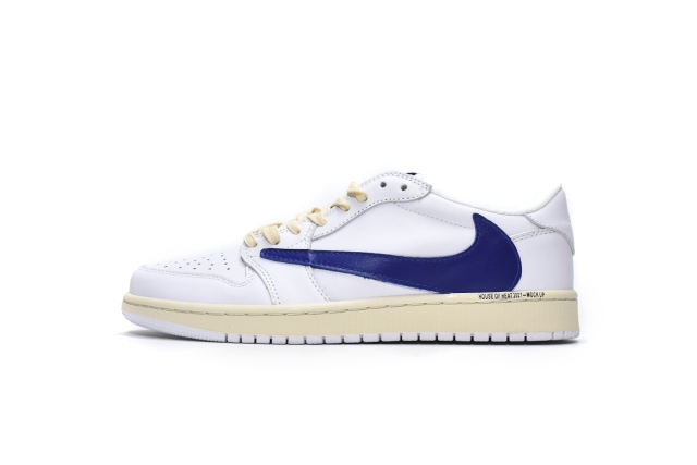 Air Jordαn 1's Low Travis Scott White Blue DM6839-186