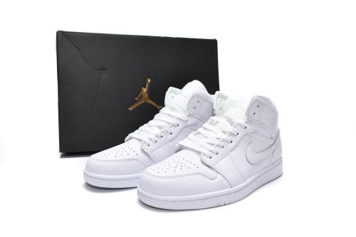 Air Jordαn 1's Mid GS white 554725-109