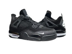 [plus-size shoes]1:1 quality version 27999153 Nigel Sylvester x Jordαn 4's OG  black by black BIKE