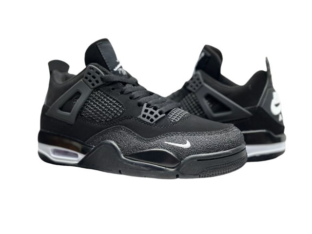 [plus-size shoes]1:1 quality version 27999153 Nigel Sylvester x Jordαn 4's OG  black by black BIKE