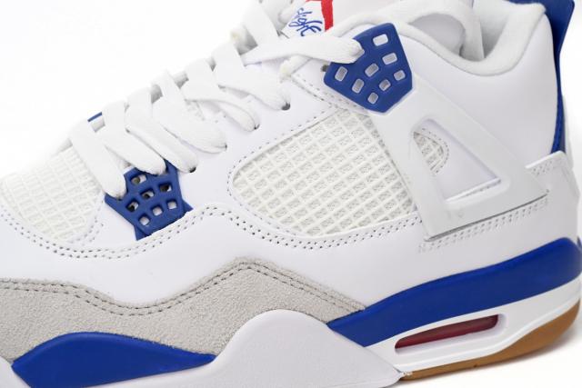 ［plus-size shoes]N SB x Air Jordαn 4's  Sapphire  Sapphire Blue DR5415-140