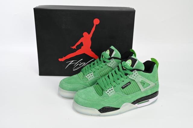 ［plus-size shoes]Air Jordαn 4's Retro Emerald Green Black 904284