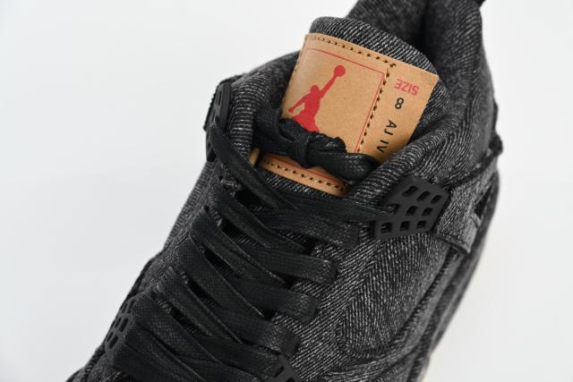 ［plus-size shoes]Levis x Air @j4 Levi's Black AQ9103-001