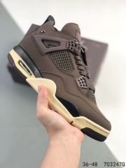 Generation 4 Chocolate Color Air Cushioned Basketball Shoes
