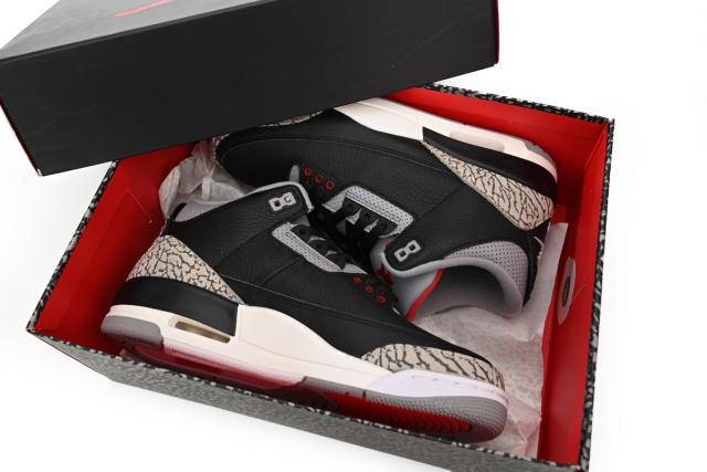 Air Jordαn 3's Retro Black Cement 854262-001