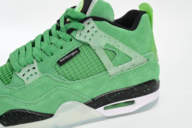 ［plus-size shoes]Air Jordαn 4's Retro Emerald Green Black 904284