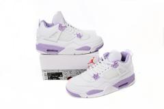 ［plus-size shoes]Air Jordαn 4's White Purple Oreo CT8527-115