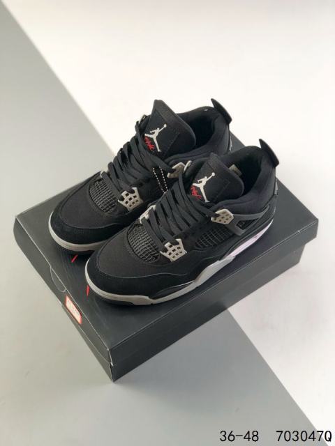 Jordαn 4's Black Basketball Shoes