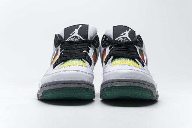 ［plus-size shoes]Air Jordαn 4's Retro Lucid Green Rasta (W) AQ9129-100