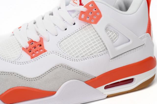 ［plus-size shoes]Air @j4 White Orange DR5415-108