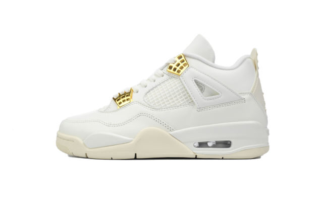 ［plus-size shoes]Air Jordαn 4's Retro Metallic Gold AQ9129-170