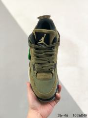 Jordαn 4's Army Green Wearable High Top Basketball Shoes