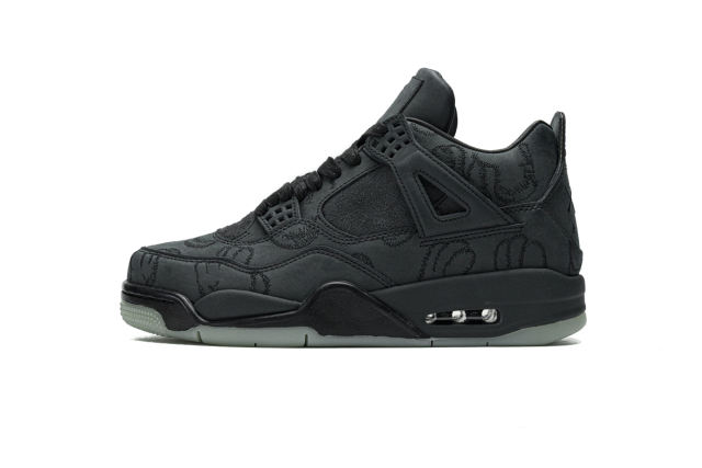 ［plus-size shoes]Air Jordαn 4's Retro Kaws Black 930155-001