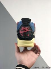 Jordαn 4's Collision Yellow Sole Sneakers 2 colors