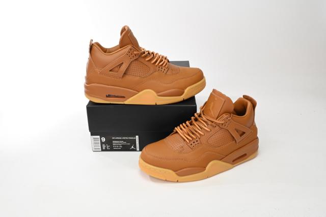 ［plus-size shoes]Air Jordαn 4's Premium “Wheat” 819139-205