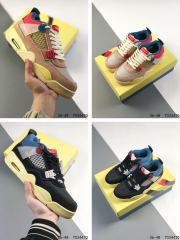 Jordαn 4's Collision Yellow Sole Sneakers 2 colors