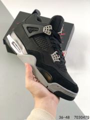 Jordαn 4's Black Basketball Shoes