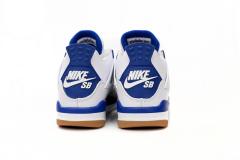 ［plus-size shoes]N SB x Air Jordαn 4's  Sapphire  Sapphire Blue DR5415-140