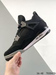 Jordαn 4's Black Basketball Shoes