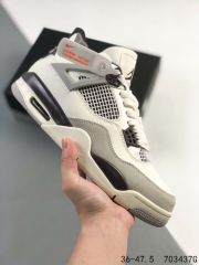 Jordαn 4's Cement White Air Cushion Basketball Shoes